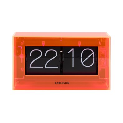 Karlsson 5976OR design fali/asztali billenő óranarancssárga, 21 cm