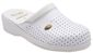 Scholl CLOG BACK GUARD - zdravotné pantofle PROFESIONAL, veľ. 41, biela