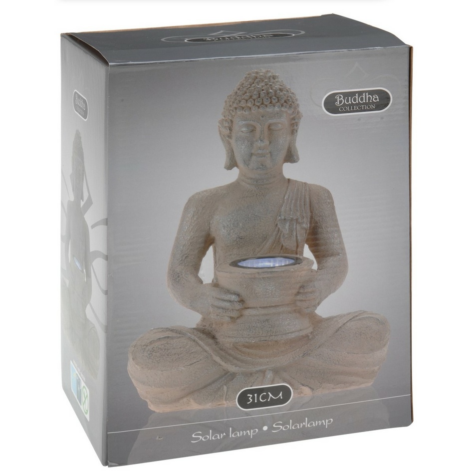 Obrázok Solárna lampa Budha, 31 cm