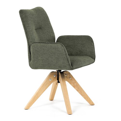 Scaun de sufragerie DCH-C2148 GRN2 cu materialimpermeabil