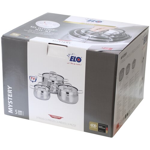 Elo 91003 Set de 3 oale din oțel inoxidabilMystery