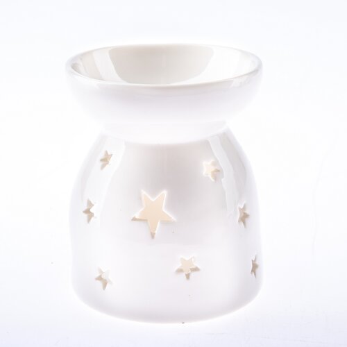 Porcelanowa lampa zapachowa Stars, 9 x 10,5 cm