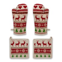 Mănușă cu magnet și suport cu buzunar Winter reindeer, 18 x 32 cm, 20 x 20 cm Mănușă cu magnet și suport cu buzunar Winter reindeer, 18 x 32 cm, 20 x 20 cm