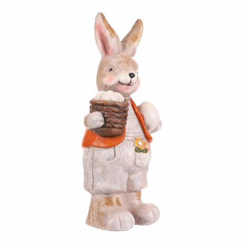 Gartendekoration Kaninchen Ei, 21 x 15 x 42 cm