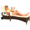 Avenberg Záhradné relaxačné ležadlo Havana, hnedé,