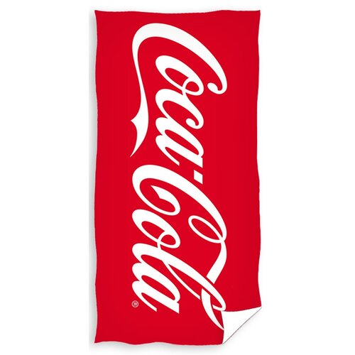 Ręcznik kąpielowy Coca Cola Clasic Logo, 70 x 140 cm