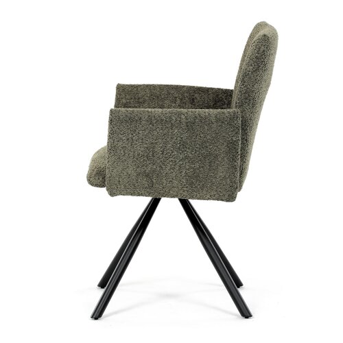 Set de scaune de sufragerie cu mecanism deîntoarcere DCH-W1117 GRN2, 2 buc.