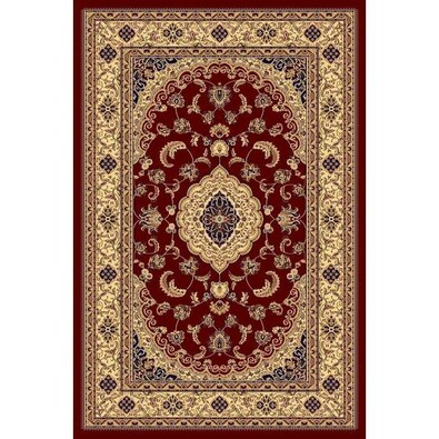 Habitat Dywan Super Antique floral czerwony, 67 x 130 cm