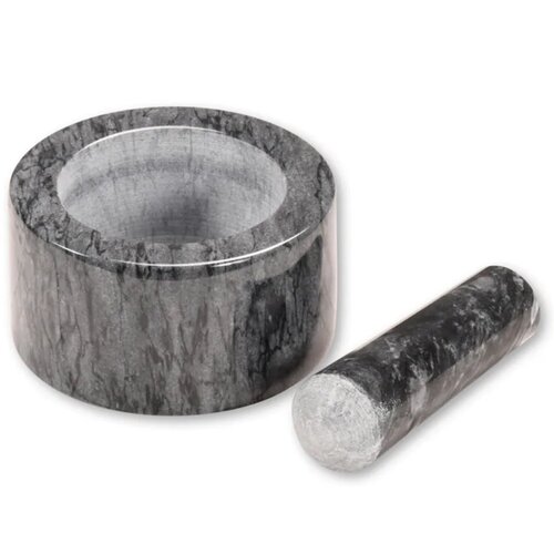 Kesper 71504 Márvány mozsár kalapáccsal, fekete,cm átmérő 13 cm