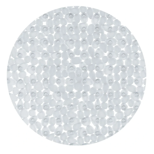 Spirella Protišmyková okrúhla podložka do sprchy RIVERSTONE, číra, 57 cm