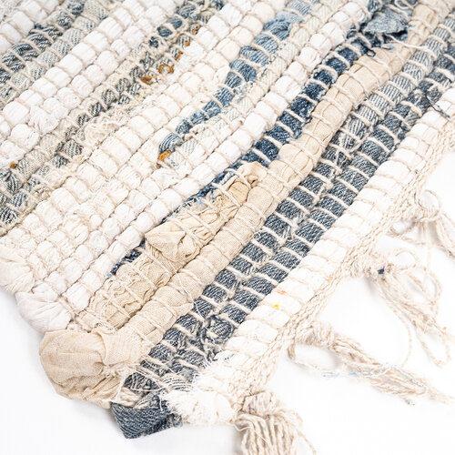 Teppich Denim gestreift, 60 x 90 cm