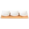Lamart LT9217 4-delni servirni set skodelicBamboo, 26 x 8 cm
