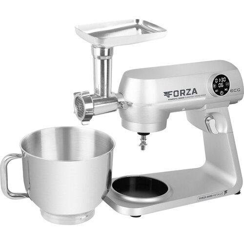 ECG Forza 6600 robot kuchenny Metallo Argento