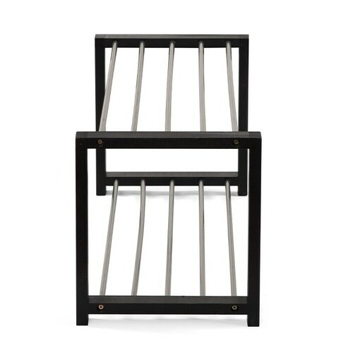 Kovový botník FRAME 2, černá