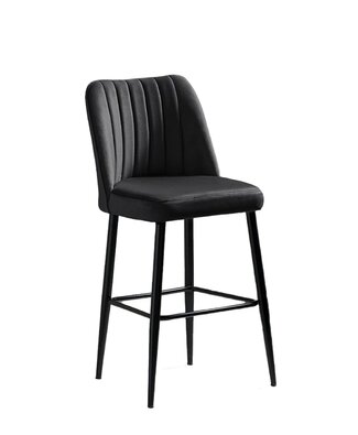 Barstuhl-Set Vento Black, 4 Stück