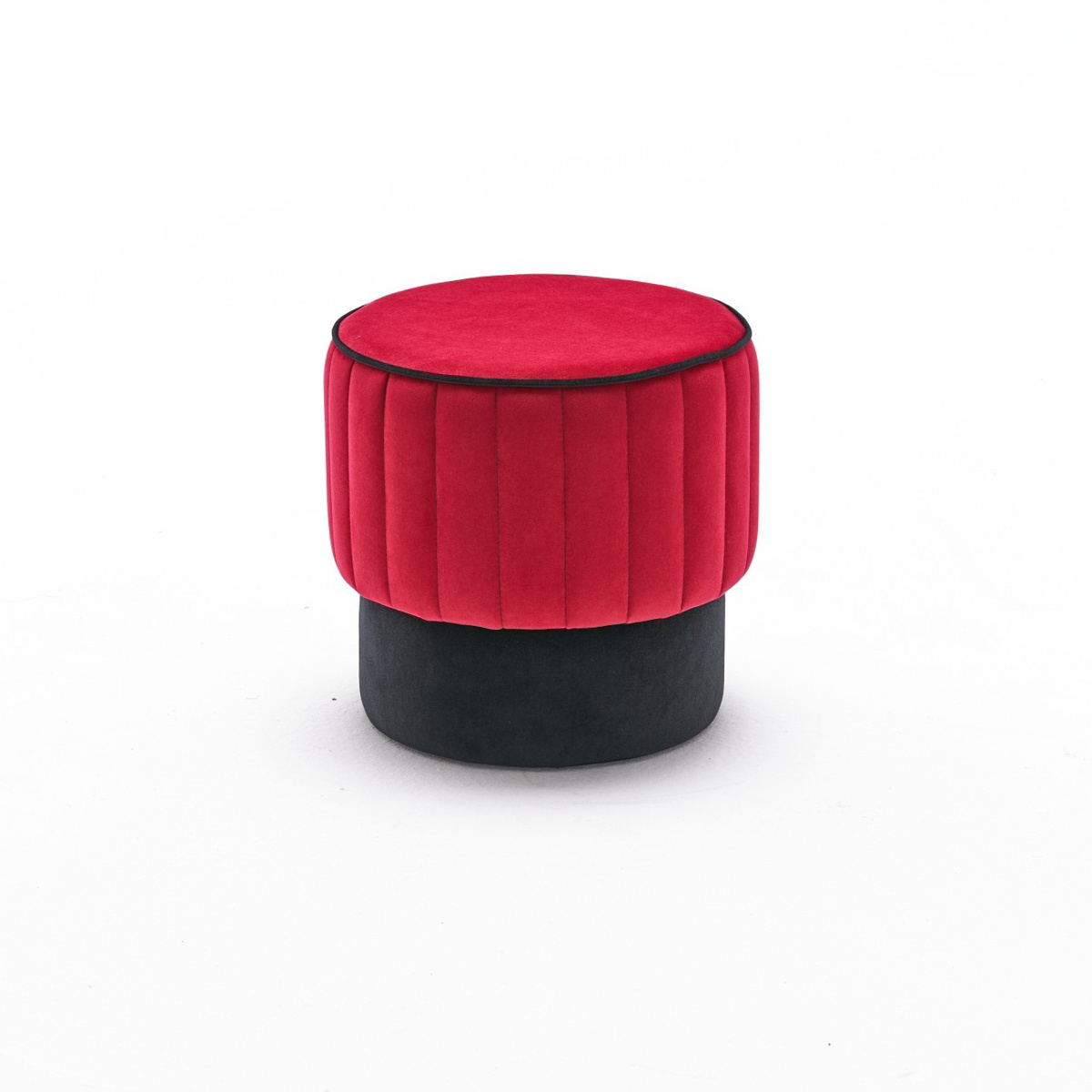 Taburet Rose Puf Red