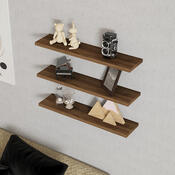 Polica Boss Walnut, 3 kos
