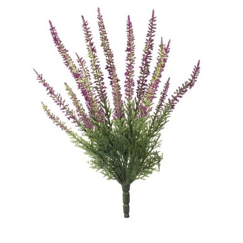 Plantă artificială Erica violetă, 20 x 20 x 28 cm