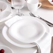 Altom Komplet sladičnih krožnikov iz opalnega stekla White harmony 21,5 cm, 6 kosov