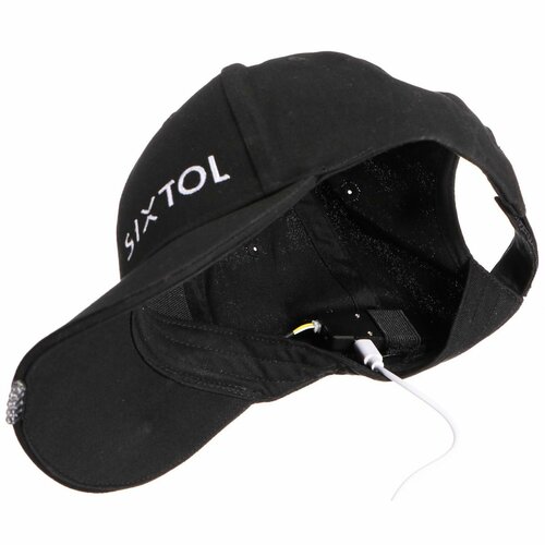 Sixtol Kšiltovka s LED svetlom B-CAP 25lm, USB,uni, črna
