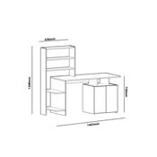 Birou Melis Walnut and White