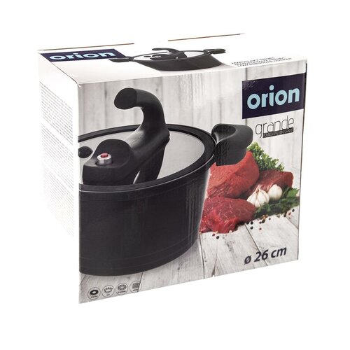 Orion GRANDE fazék fedővel alacsony nyomású, 26 cm