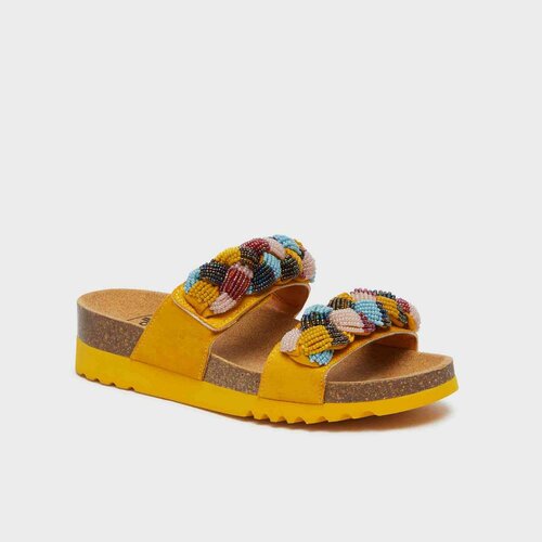 Scholl Pantofle Nice sárga, méret 40