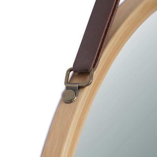 Fali tükör B053 NAT, bambusz