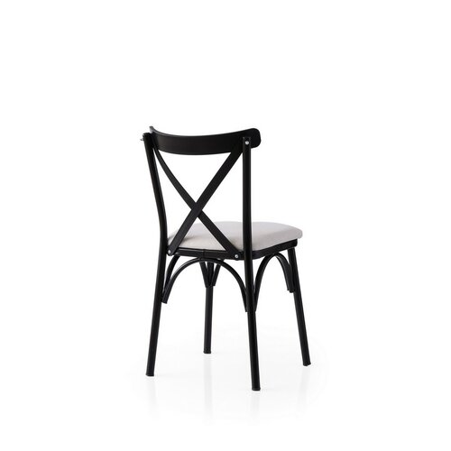 Set de scaune de sufragerie Ekol White and Black,2 buc.