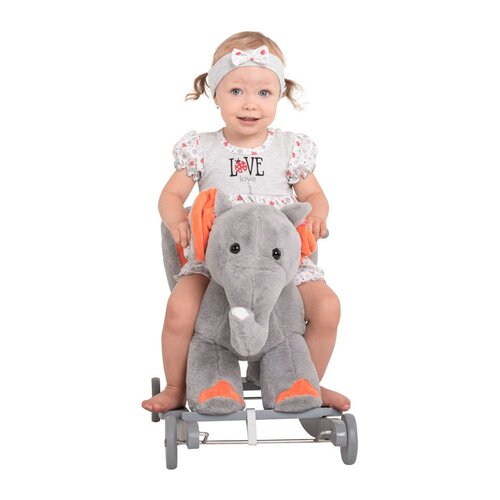 PlayTo Balansoar cu melodie și roți Elefant