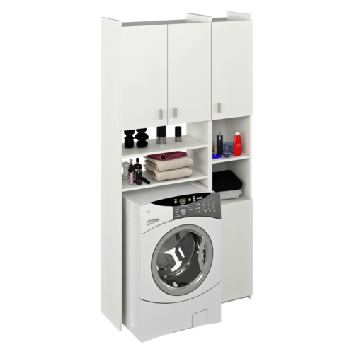 Waschmaschinenschrank MIRALI, weiß