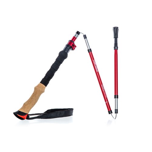 Sportwell Skladacie trekingové palice Flip lock, 135 cm