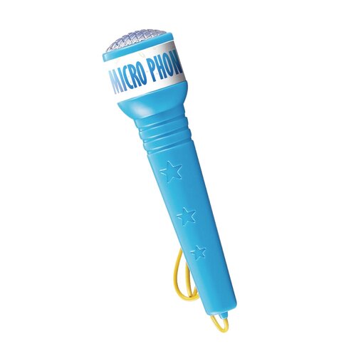 Teddies Mikrofon karaoke s projektorem, na baterie, modrá