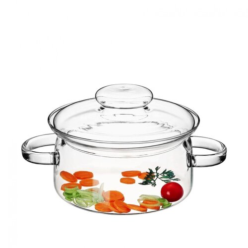 Oală de sticlă cu capac Simax 6063 Nyko 1,5 l