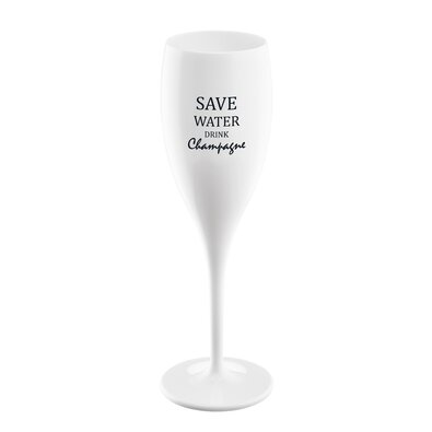 Koziol Kozarec z napisom Save water drinkchampagne