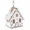 Świąteczna dekoracja wisząca LED Star house biały, 7,5 x 8 x 5 cm