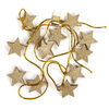 Vánoční girlanda s hvězdami zlatá, 220 cm