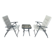 Garten-Set 1+2, Grau/Dunkelgrau, MUSON