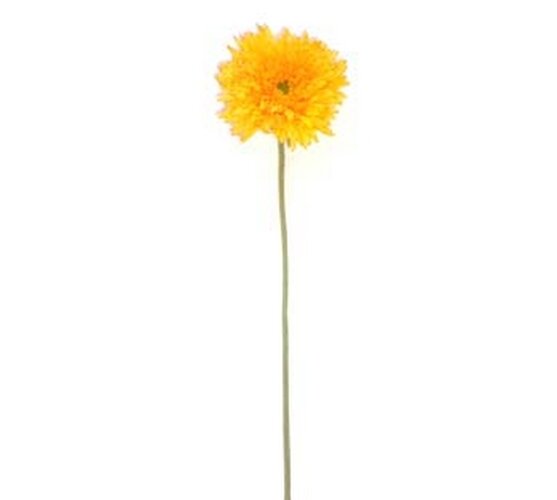 Umělá květina gerbera 3 ks žlutá
