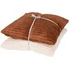 Komplet blazinic rjava/bela, 45 x 45 cm, , 2 kos