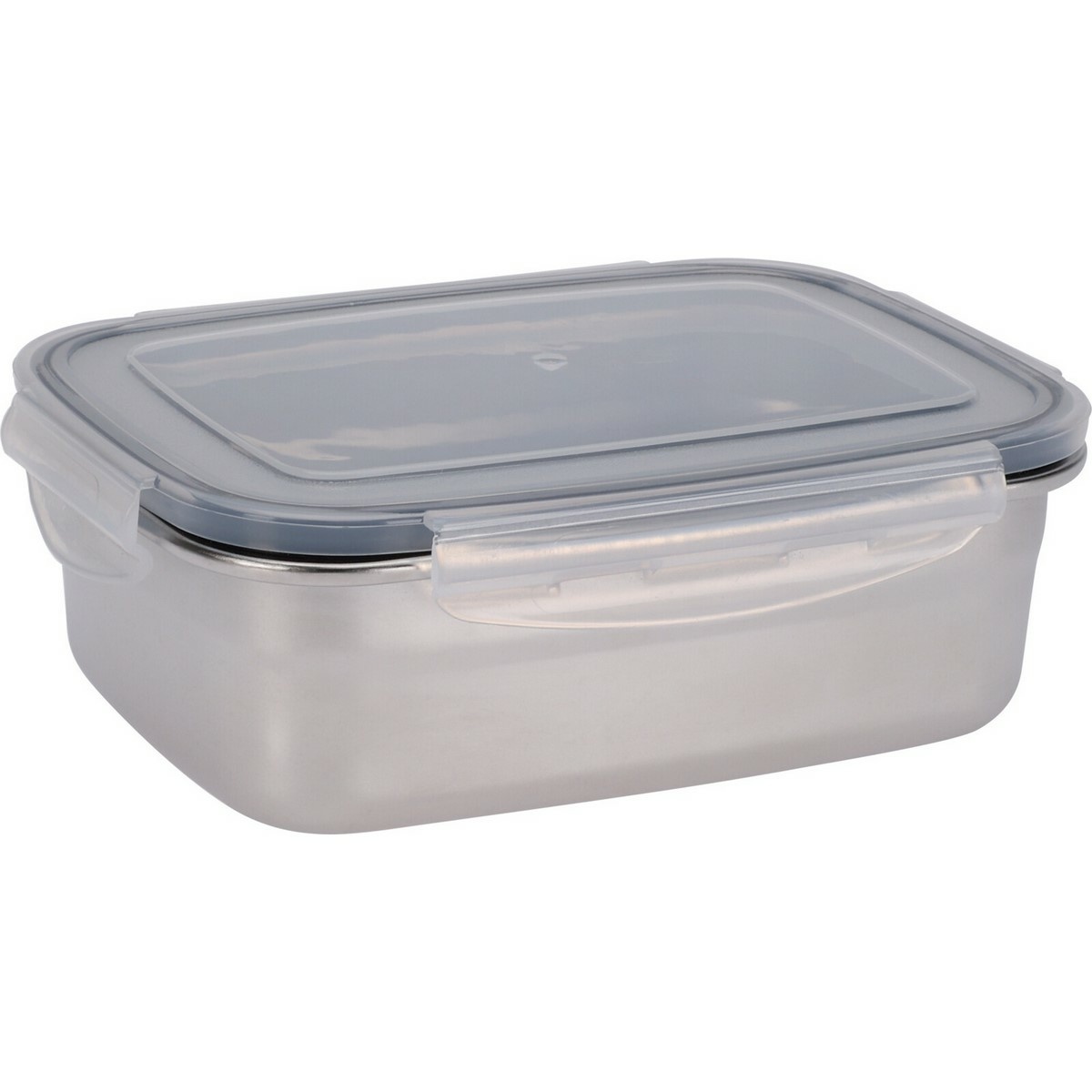 Excellent Houseware Pojemnik ze stali nierdzewnejz plastikową pokrywką 750 ml, 0,75 l