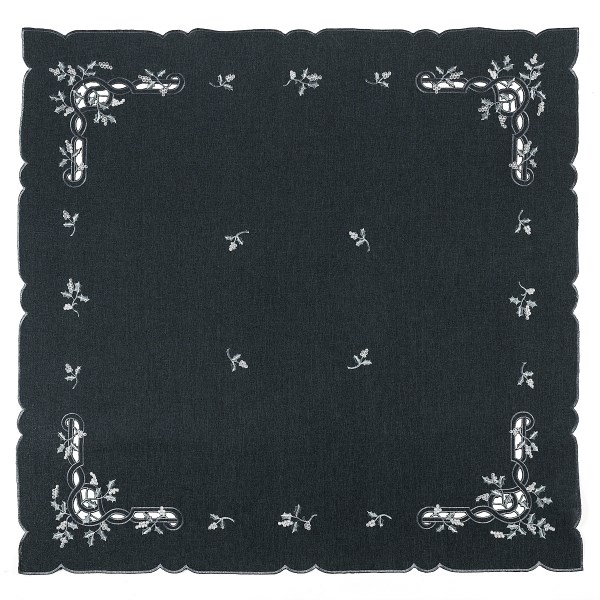 Forbyt Vianočný obrus imelo modrá, 35 x 35 cm