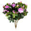 Umělá květina Azalka fialová, 35 cm