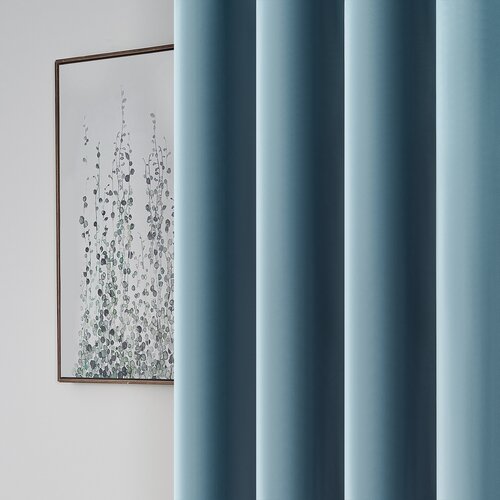 4Home Verdunkelungsvorhang Manila Blaugrau, 150 x 250 cm