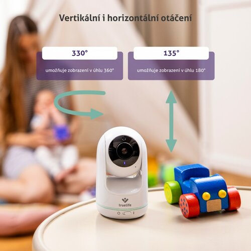 Obrotowa niania elektroniczna TrueLife NannyCam R5