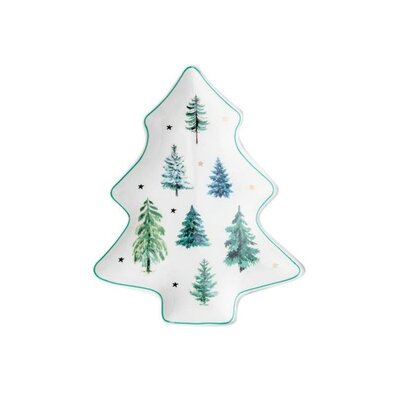 Florina porcelanski krožnik drevesce Winterland,29 x 24 cm