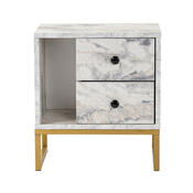 Noptieră Glimmer Fressia Marble Gold
