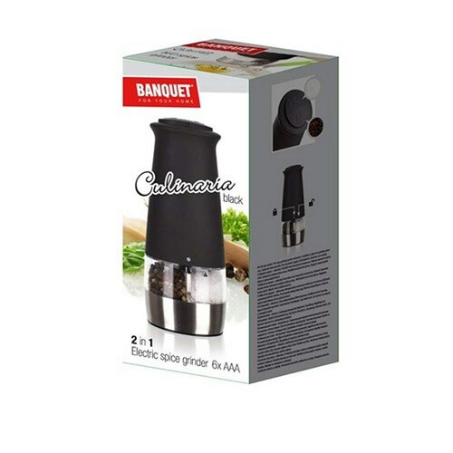 Banquet Culinaria Black elektrický mlynček 2v1