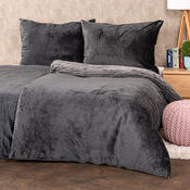 4Home Lenjerie de pat din microflanel Stripe gri, 140 x 200 cm, 70 x 90 cm