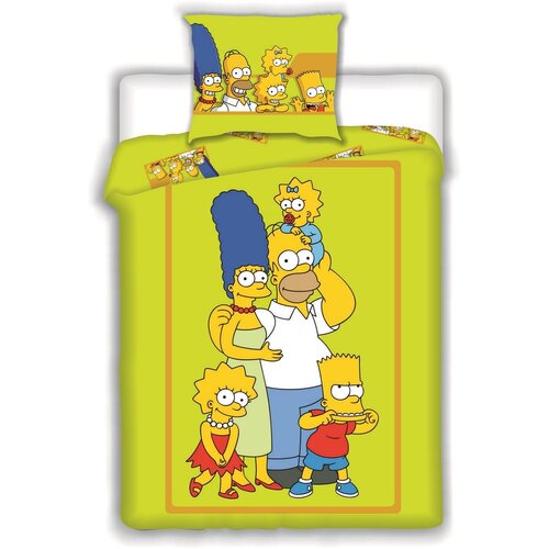 Pościel bawełniana dla dzieci Simpsons 2015, 140 x 200 cm, 70 x 90 cm